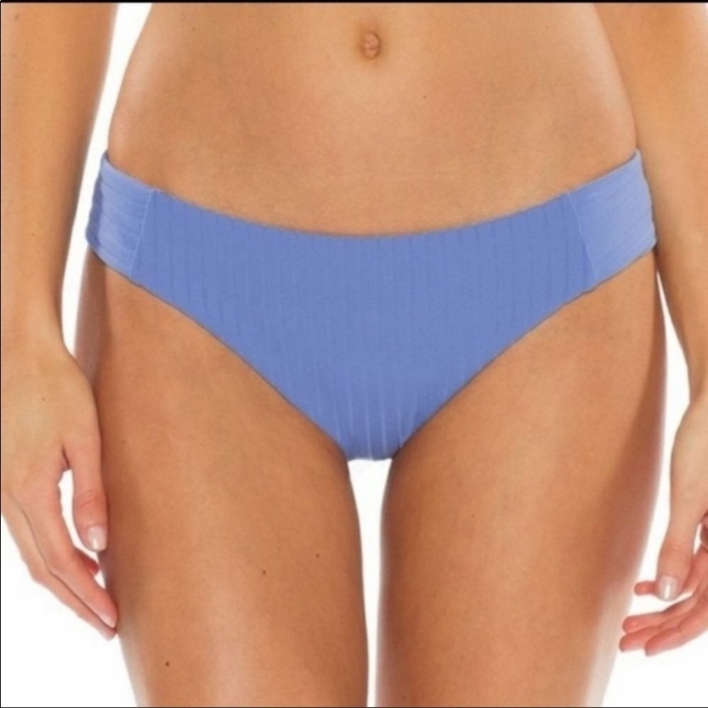 BECCA Loreto Ribbed Tab Side Hipster Bikini Bottom